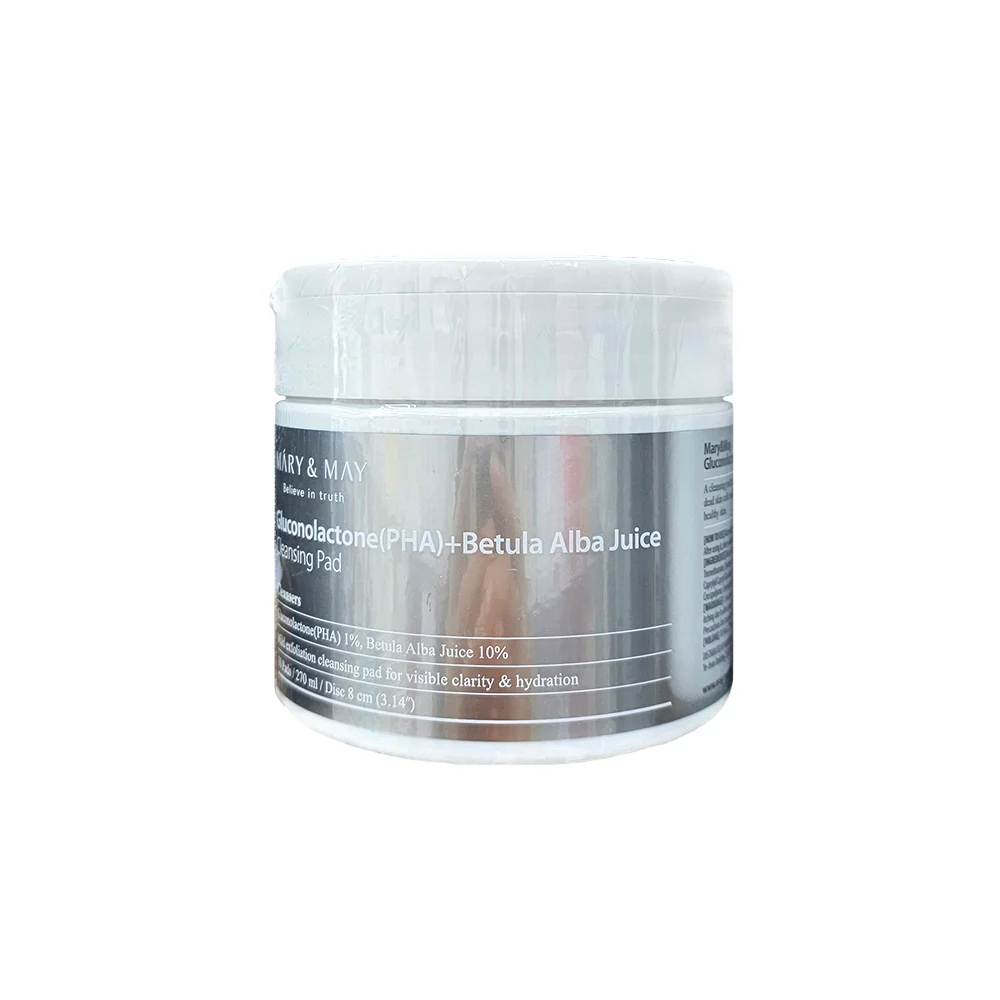 MARY & MAY Coussinets Nettoyants Gluconolactone PHA 70 unités — Nettoyants visage