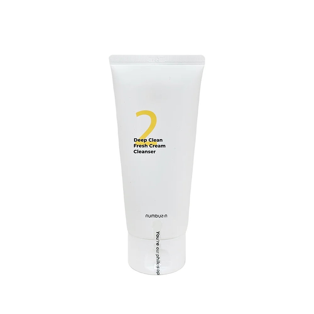 Numbuzin No.2 Deep Clean Fresh Cream Cleanser 120ml — Facial Cleansing Brushes