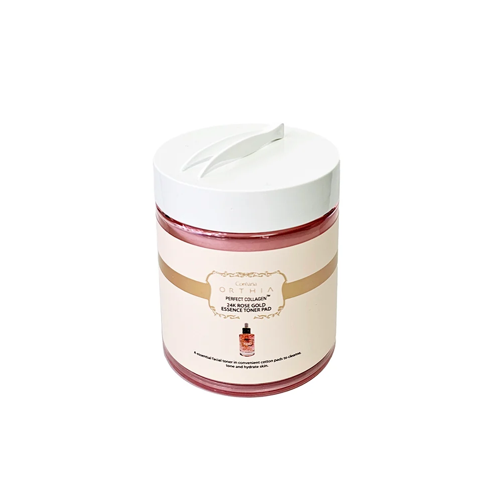 Coreana Orthia essence tonique en pads au collagène parfait 24K or rose 350ml (100pads) — Appareils de soins de la peau