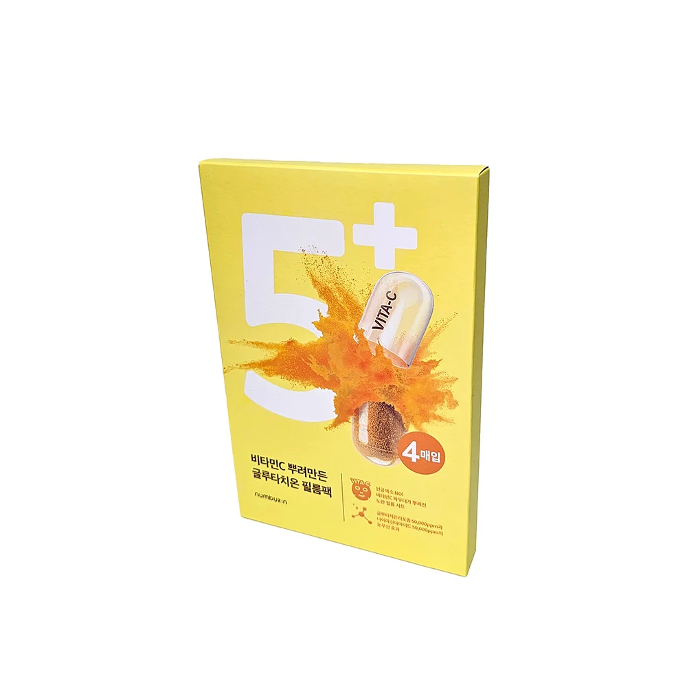 Masque en feuille Numbuzin No.5 Vitamin Spotlight 4 unités — Hydratant pour le visage