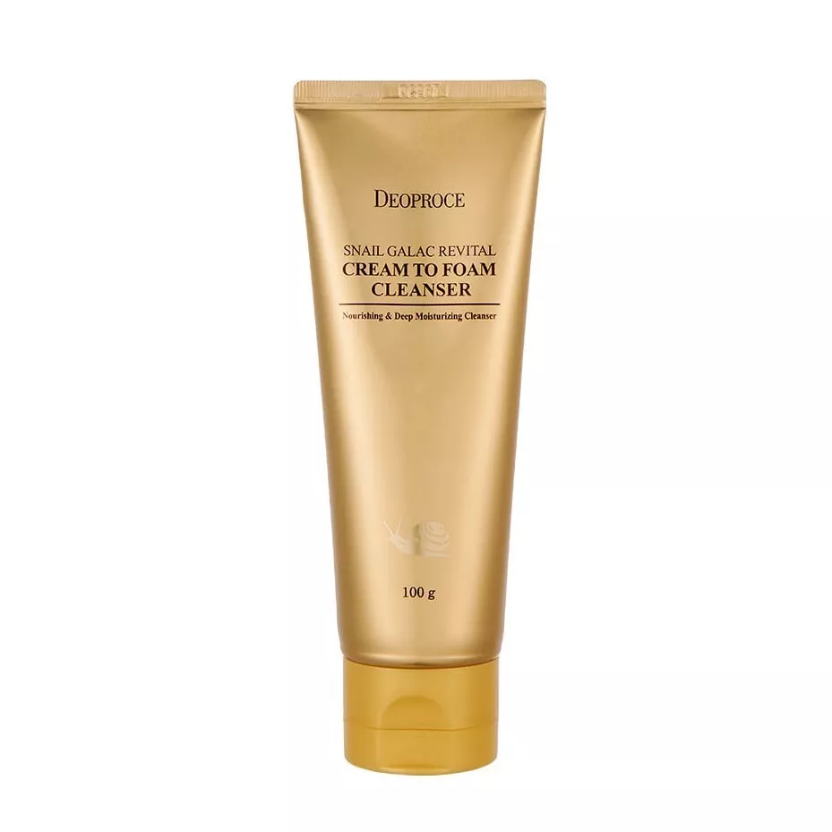 DEOPROCE Snail Galac Revital Nettoyant Crème à Mousse 100g — Nettoyants visage