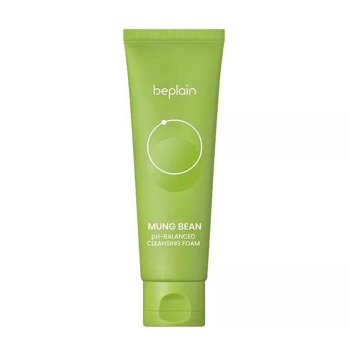 beplain Mung Bean pH-Balanced Cleansing Foam 80mL — Facial Cleansing Brushes