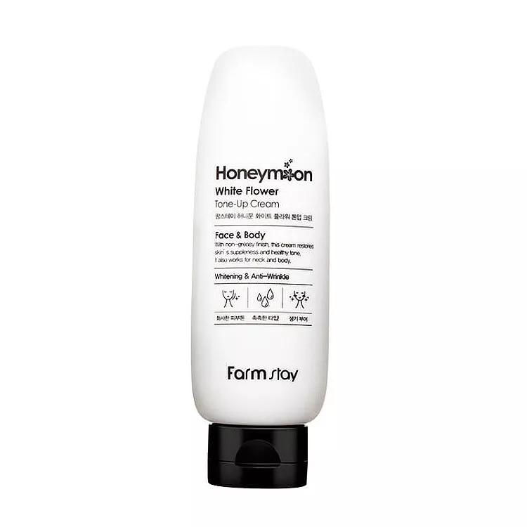 FarmStay Honeymoon Crème Tonifiante Aux Fleurs Blanches 150 ml — Appareils de soins de la peau