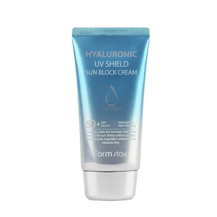 Crème Solaire FarmStay Hyaluronic UV Shield SPF50+ — Appareils de soins de la peau
