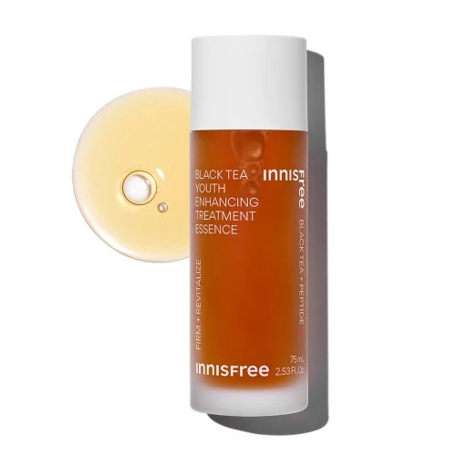 Essence de traitement améliorant la jeunesse au thé noir Innisfree 75 ml — Appareils de soins de la peau