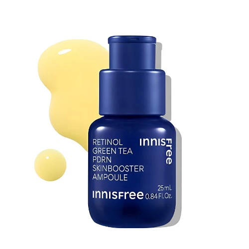 Innisfree Retinol Green Tea PDRN Ampule Booster Peau 25ml — Appareils de soins de la peau