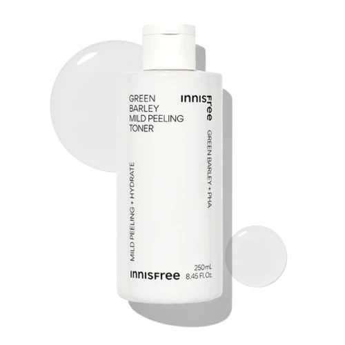 Tonique exfoliant doux à l'orge verte Innisfree 250 ml — Appareils de soins de la peau