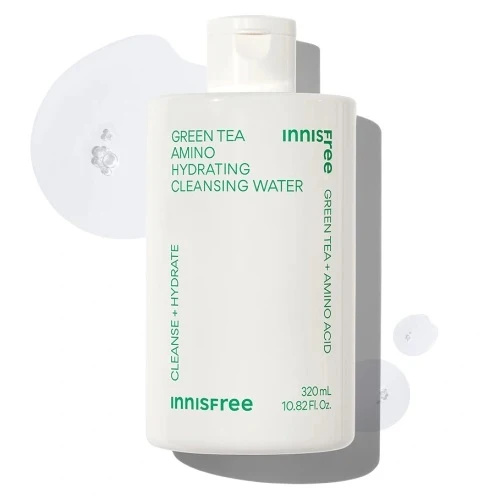 Innisfree Green Tea Amino Hydrating Cleansing Water 320ml — Facial Cleansing Brushes