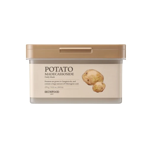Masque quotidien SKINFOOD Pomme de terre Madécassoside 30 pièces — Appareils de soins de la peau