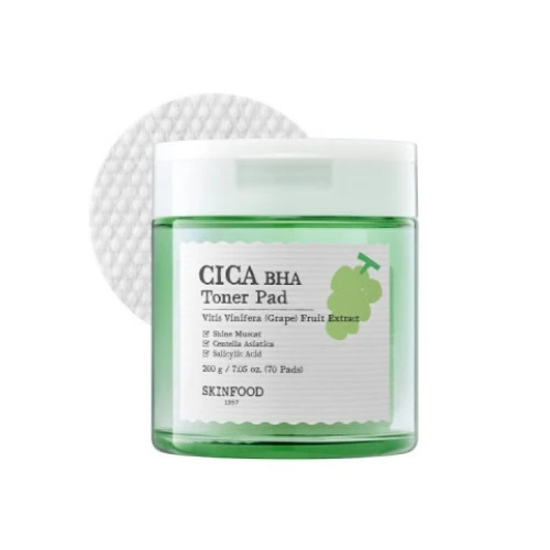 Skinfood Shine Muscat Cica BHA Toner Pad 70 Pads — Skincare Devices