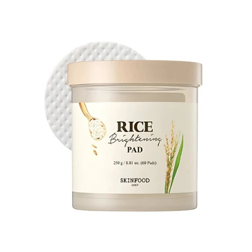 SKINFOOD Rice Brightening Pad 60 Pads — Appareils de soins de la peau