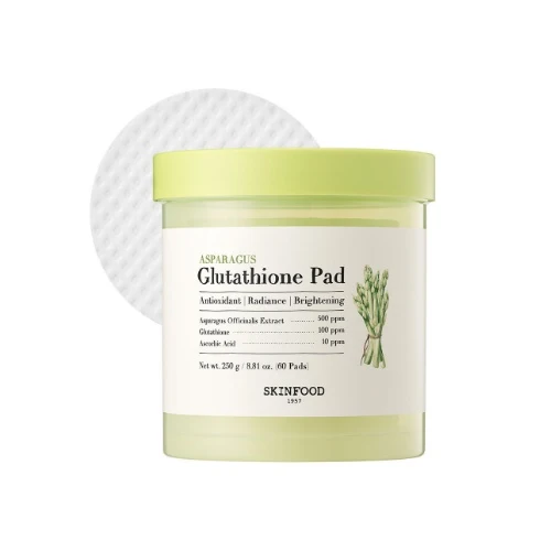 SKINFOOD Asparagus Glutathione Pad 60 Pads — Appareils de soins de la peau