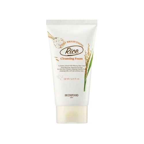 Mousse nettoyante éclaircissante quotidienne SKINFOOD Rice 150ml — Nettoyants visage