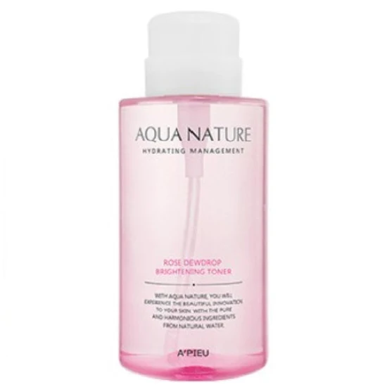 A'PIEU Aqua Nature Rose Dewdrop Toner Illuminant 500mL — Appareils de soins de la peau