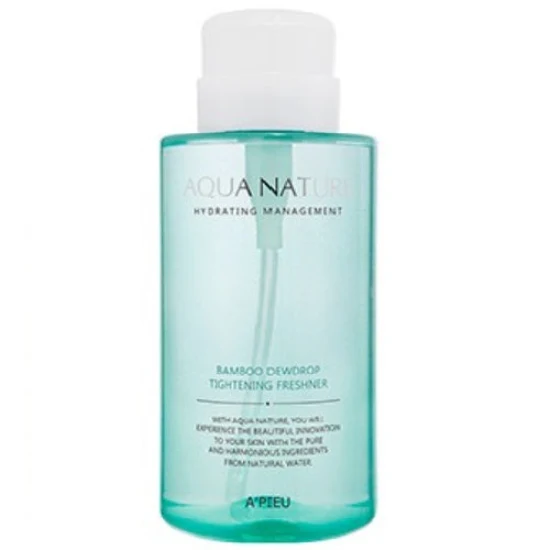 A'PIEU Aqua Nature Bamboo Dew Drop Tonique Raffermissant 500mL — Appareils de soins de la peau