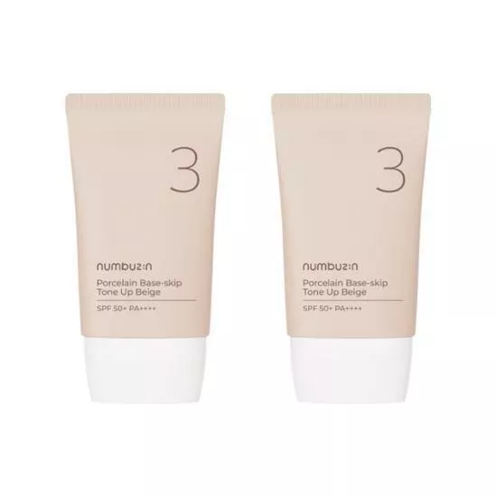 Numbuzin No.3 Porcelain Base Tone Up SPF50+ PA++++ — Appareils de soins de la peau