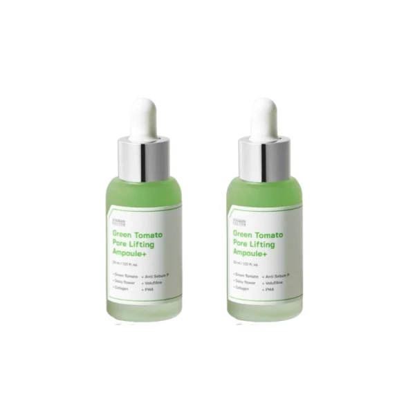 SUNGBOON EDITOR Ampoule Liftante Pores Tomate Verte 30ml x2 — Appareils de soins de la peau