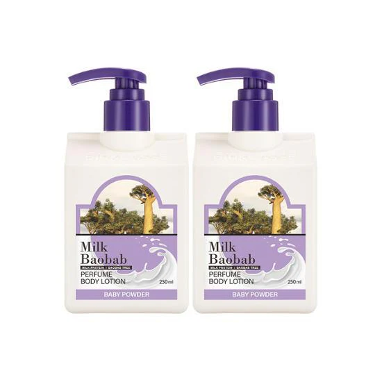 BuyBeautyKorea Lotion Corporelle Lait Baobab 250ml x2 — Lotion pour le corps