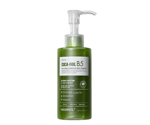 Medipeel Phyto Cica-Nol B5 AHA BHA Vitamin Calming O2 Deep Cleanser 150ml — Facial Cleanser