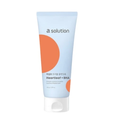Daiso a.solution Heartleaf+BHA Trouble Cleansing Foam 150g — Facial Cleansing Brushes