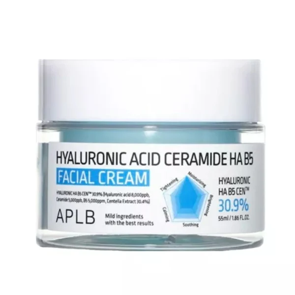 APLB Crème Faciale Acide Hyaluronique Céramide HA B5 55ml — Appareils de soins de la peau