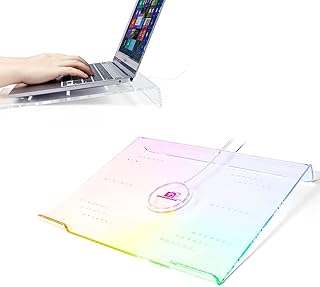 Socle pour Laptop RGB en Acrylique avec Chargeur USB – 10-17 — Accessoires pour ordinateurs portables
