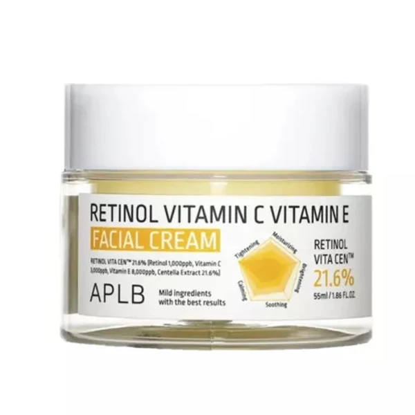 Aplb Retinol Vitamin C Vitamin E Facial Cream - 55ml — Wellness Supplements
