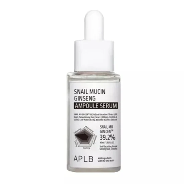 Sérum Ampoule APLB Bave d'Escargot Ginseng 40ml — Appareils de soins de la peau