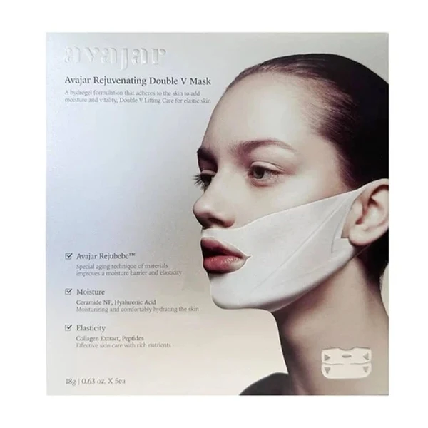 Avajar Rejuvenating Double V Mask - 1pack (5pcs) — Skincare Devices