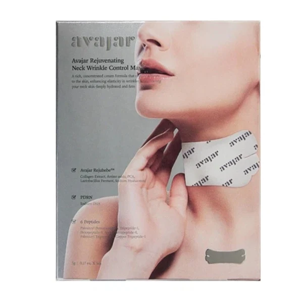 Avajar Rejuvenating Neck Wrinkle Control Mask - 1pack (5pcs) — Skincare Devices