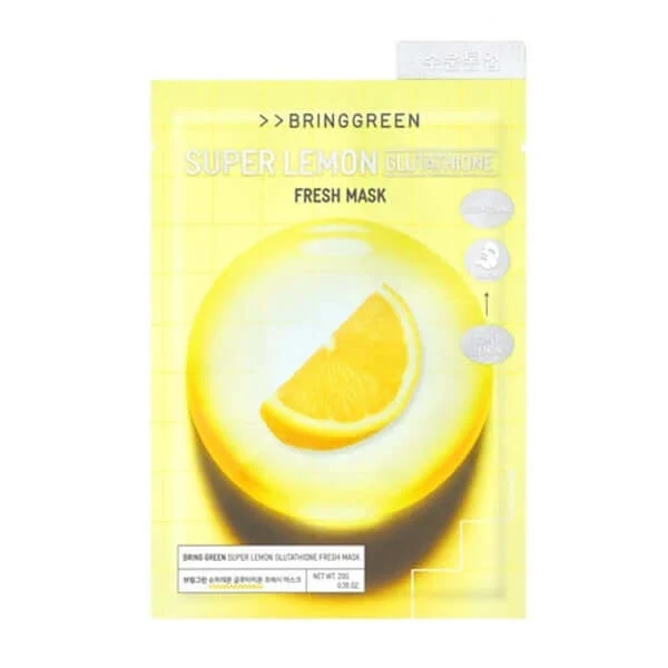 Bring Green Super Lemon Glutathione Fresh Mask - 1pack (10pcs) — Skincare Devices