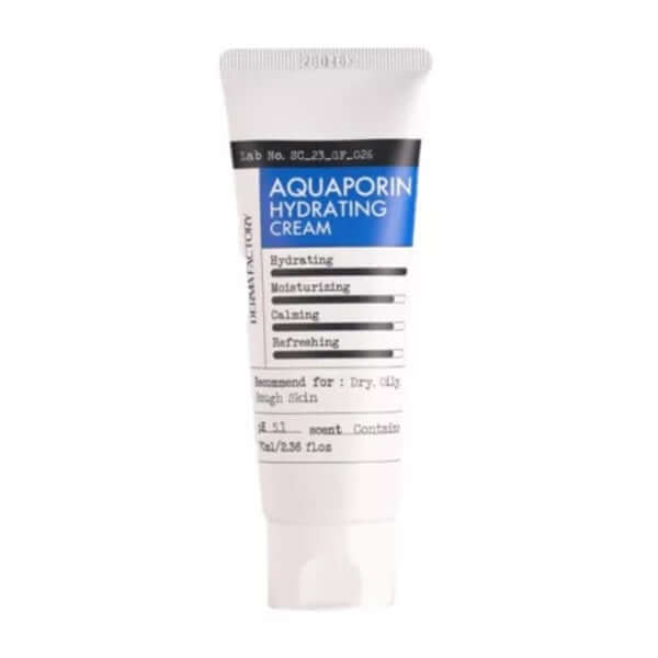 DERMA FACTORY Crème Hydratante Aquaporin 70ml — Appareils de soins de la peau