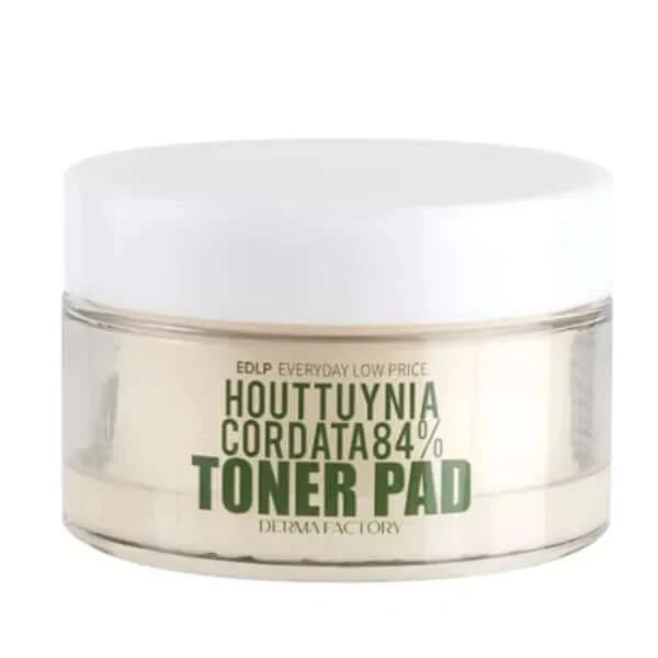 Derma Factory Edlp Houttuynia Cordata 84% Toner Pad 150ml — Appareils de soins de la peau