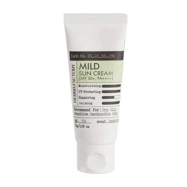 DERMA FACTORY Crème Solaire Douce SPF50+ PA++++ 50g — Appareils de soins de la peau