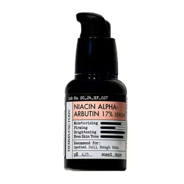 Sérum Derma Factory Niacine Alpha Arbutine 17% 30ml — Appareils de soins de la peau