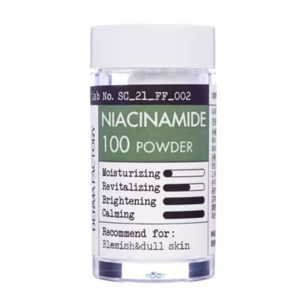 Poudre Niacinamide 100 Derma Factory 7g — Appareils de soins de la peau