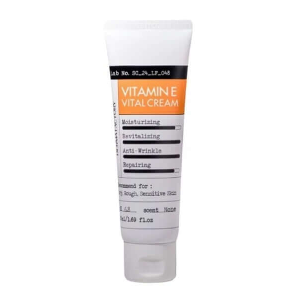 Derma Factory Crème Vital Vitamine E 50ml — Hydratant pour le visage