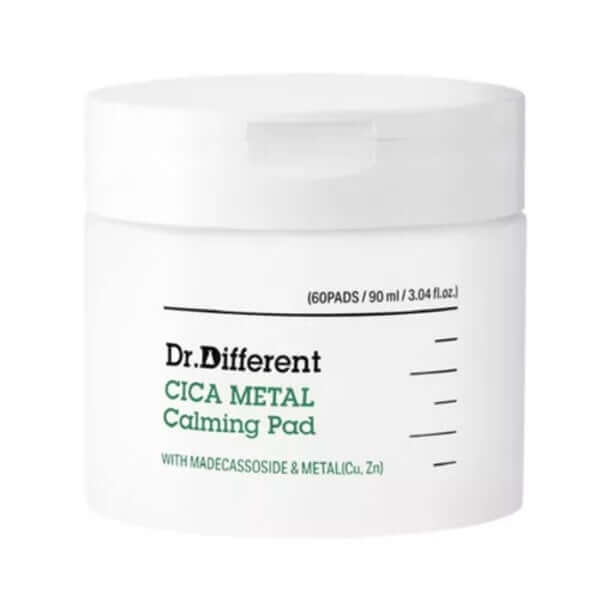 Dr.Different Cica Metal Calming Pad - 90ml (60pcs) — Skincare Devices