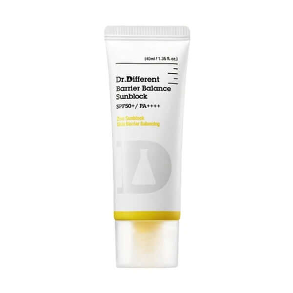 Dr.Different Double Barrier Balance Sunblock - 40ml (SPF50+ PA++++) — Skincare Devices