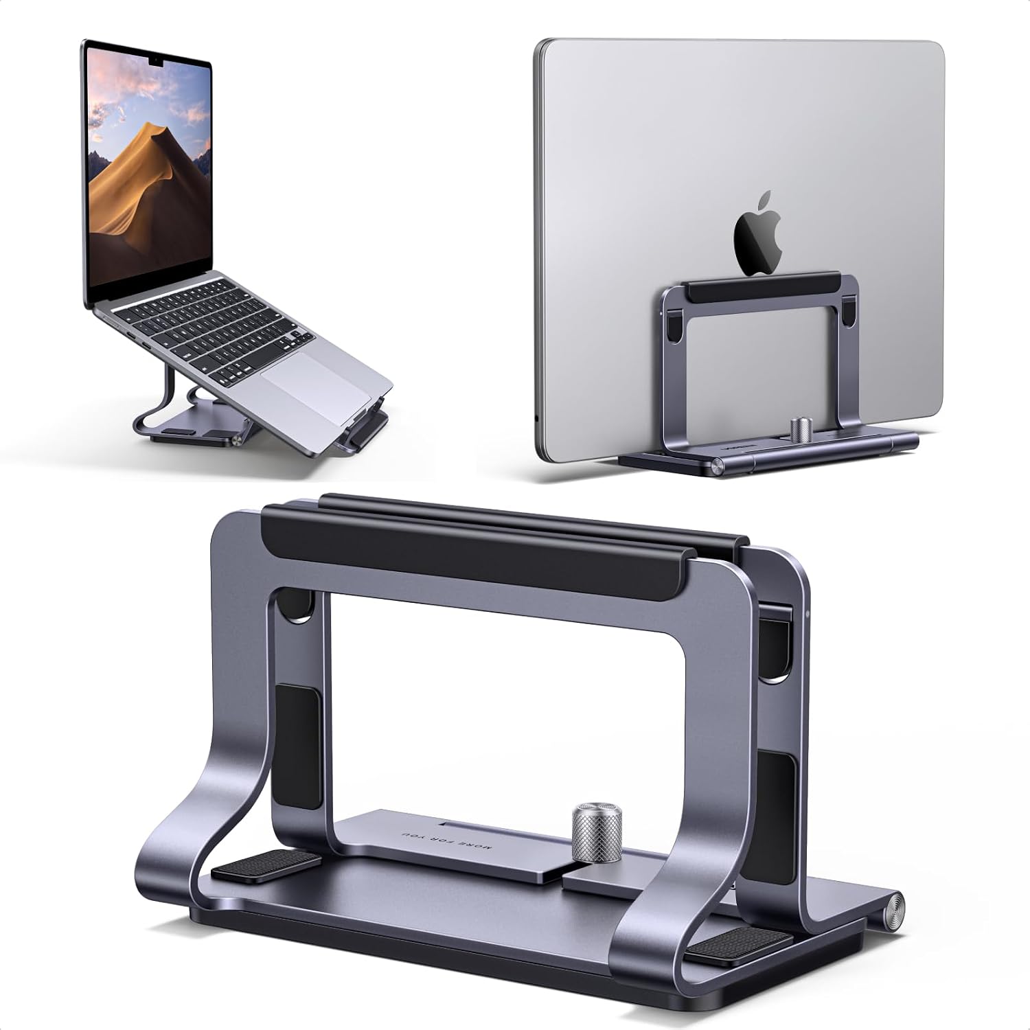 Support Vertical Laptop UGREEN 2-en-1 Aluminium 13-16 — Accessoires pour ordinateurs portables