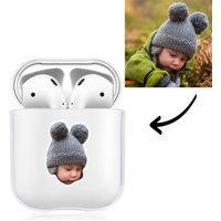 Étui Écouteurs Photo Personnalisé pour AirPods Bébé Transparent — Écouteurs sans fil