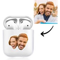 Étui AirPods Photo Personnalisé Transparent — Écouteurs sans fil