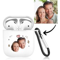 Custom Photo Earbuds Case for AirPods – White