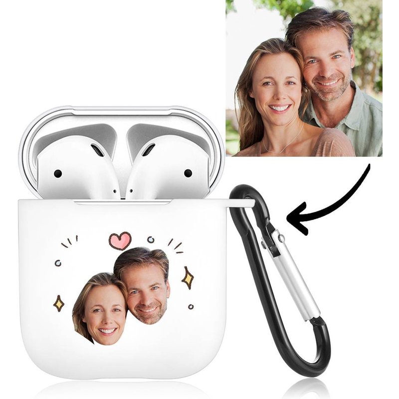 Étui écouteurs personnalisé pour AirPods – Blanc — Écouteurs sans fil