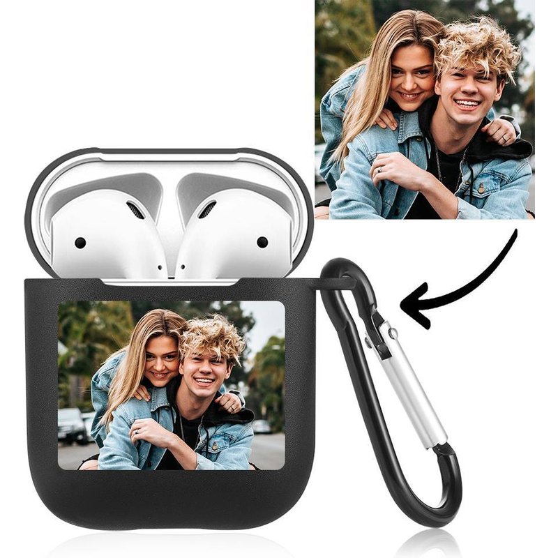 Étui Photo pour AirPods – Cadeau pour Couples — Écouteurs sans fil