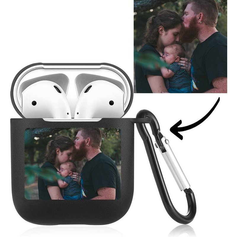 Étui photo pour AirPods – Noir — Écouteurs sans fil