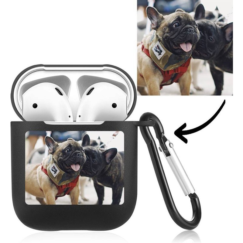 Étui personnalisé pour AirPods - Noir — Écouteurs sans fil