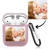 Custom Photo AirPods Earbuds Case Pink
