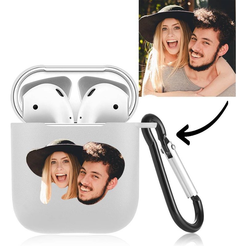 Étui Airpods Photo Personnalisée Transparent — Écouteurs sans fil