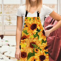 Tablier personnalisé photo tournesol cadeau famille